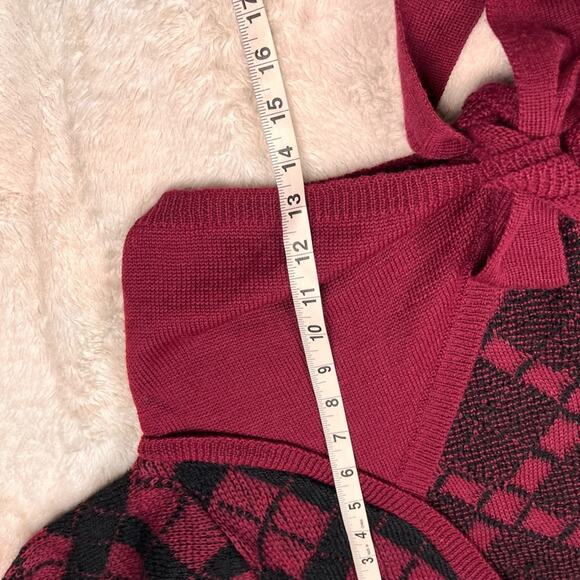 Vintage crop top mini skirt set wool blend - Picture 3 of 10